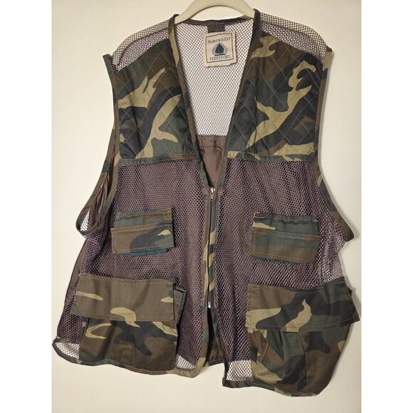 Northwest Territory Hunting Vest W Game Bag Camouflage Mens 2XL 48" Chest - Picture 1 of 7